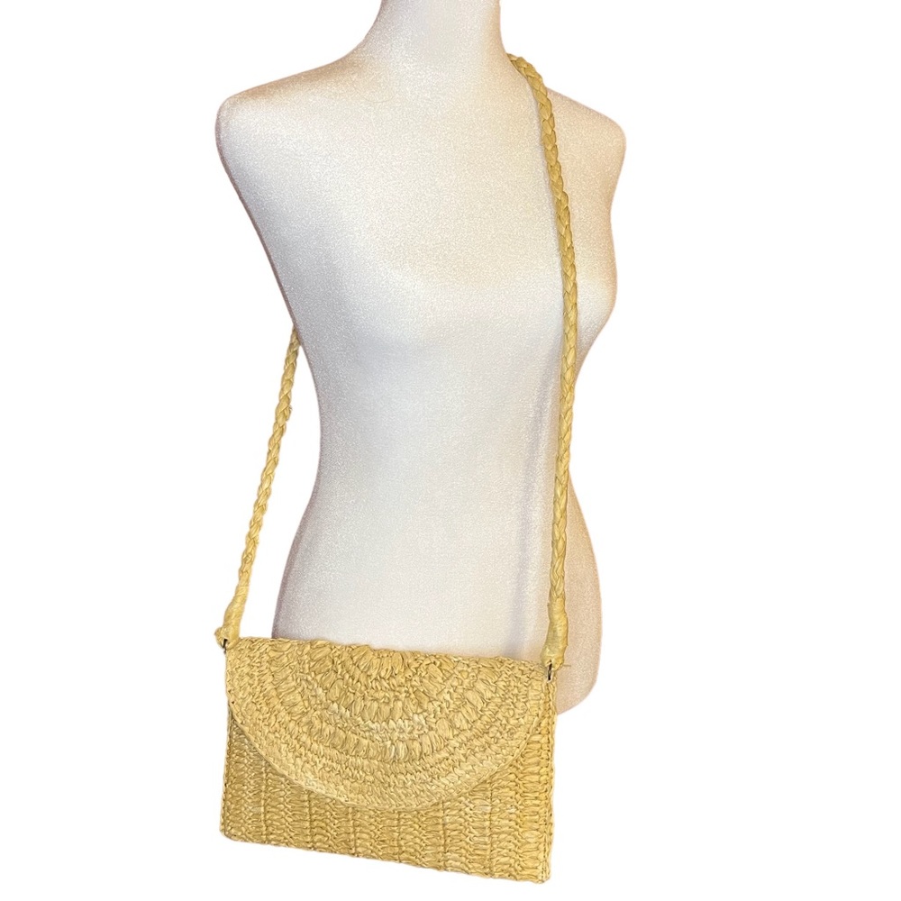 NWOT J. Jill Straw Crossbody Purse- 10”x7”